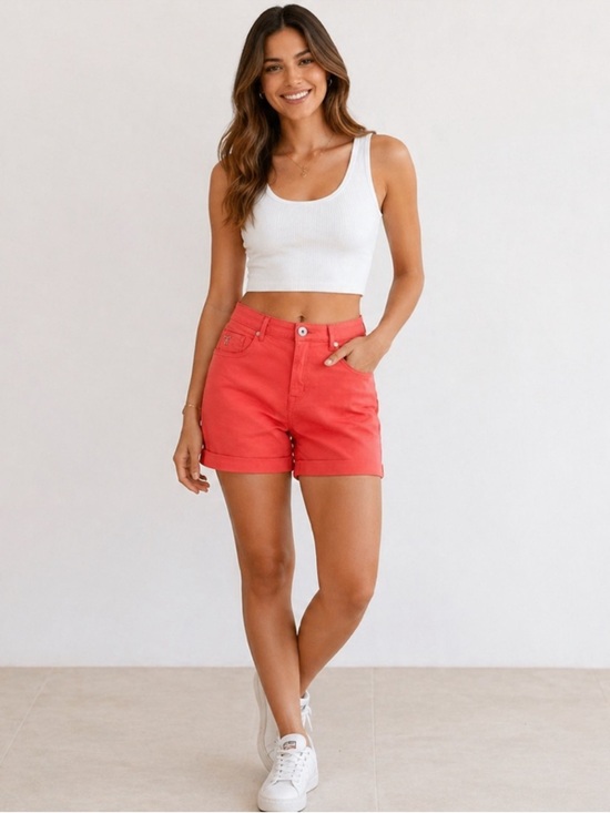 Tristan Pants - Tristan Coral Women’s Denim Shorts